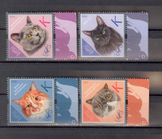 Label Transnistria 2024  Cat Breeds Cats 4v**MNH - Fantasie Vignetten