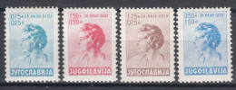 Yugoslavia Kingdom, Charity For Children 1936 Mi#322-326 Mint Hinged - Ungebraucht