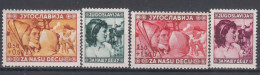 Yugoslavia Kingdom 1940 Mi#418-421 Mint Hinged - Ungebraucht