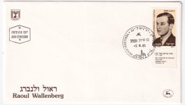 1983-Israele Ricordo R. Wallenberg (876 Con Bandelletta) Fdc - FDC