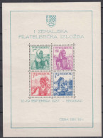 Yugoslavia Kingdom 1937 Costumes Mi#Block 1 Mint Never Hinged - Unused Stamps