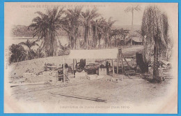 CPA DOS NON DIVISE - CHEMIN DE FER ET PORT COTE-D'IVOIRE - CONSTRUCTION DE L'USINE ELECTRIQUE (MARS 1904) - Ivory Coast