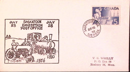 1956-CANADA Fiera Saskatoon (282) Fdc - Sonstige & Ohne Zuordnung