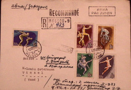 1963-RUSSIA 3^ Spartachiade Serie Cpl. (2684/8) Fdc Racc. Per La Svizzera - FDC