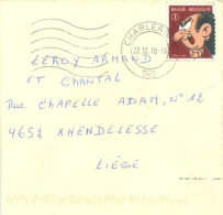 BELGIUM - 2010, STAMP COVER TO LIEGE, BELGIUM. - Brieven En Documenten