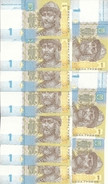 UKRAINE 1 HRYVNIA 2014 UNC P 116A C ( 10 Billets ) - Ucraina