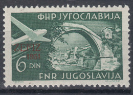 Yugoslavia Republic 1951 Airmail ZEFIZ Mi#653 Mint Never Hinged - Ungebraucht