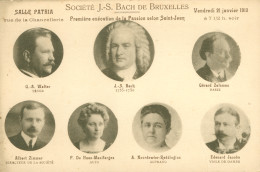 BRUXELLES-SOCIETE JEAN-SEBASTIEN BACH-SALLE PATRIA RUE DE LA CHANCELLERIE-LOCATION MAISON BREITKOPF-RUE COUDENBERG - Prachtstraßen, Boulevards