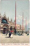 1910circa-dell'inizio Secolo "Venezia-San Marco Con I Tre Stendardi (Cipro-Candi - Venezia (Venice)