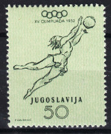 Yugoslavia Republic Olympic Games Helsinki 1952 Mi#702 Mint Hinged - Ungebraucht
