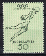 Yugoslavia Republic Olympic Games Helsinki 1952 Mi#702 Mint Hinged - Nuovi