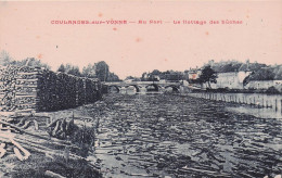 Coulanges Sur Yonne - Au Port - Le  Flottage Des Buches -  CPA °Jp - Coulanges Sur Yonne