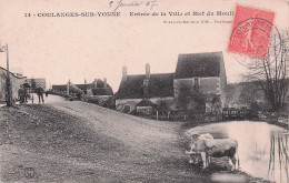 Coulanges Sur Yonne - Entree De La Ville Et Bief Du Moulin -   CPA °Jp - Coulanges Sur Yonne