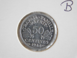 France 50 Centimes 1944 B FRANCISQUE, LÉGÈRE (585) - 50 Centimes
