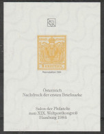 U.P.U. - Congrés Hambourg 1984 - Repro. 1er Timbre D'Autriche - Neuf - Hamburg 84 - Salon UPU - Osterreich Briefmarke - U.P.U.