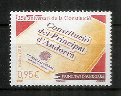 Constitucio Del Principat D'Andorra, Un Timbre NEUF ** Année 2018 - Ungebraucht