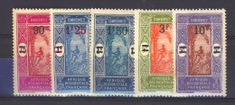 04327  -   Dahomey  :  Yv  79-83  * - Unused Stamps