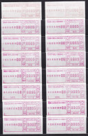 Postkreis IV / Sammlung FraMA - Alle Verschieden - La Chaux De Fonds, Biel/Bienne, Neuchâtel, Le Locle, Peseux - Máquinas De Franquear