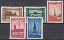 Yugoslavia Republic 1946 Mi#507-511 Mint Hinged - Unused Stamps