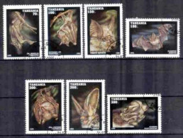 Animaux Chauve-Souris Tanzanie 1995 (17) Yvert N° 1845 à 1851 Oblitéré Used - Bats