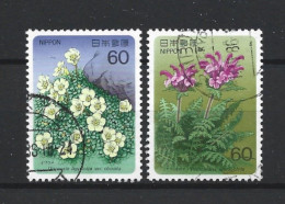 Japan 1986 Flowers Y.T. 1571/1572 (0) - Gebraucht