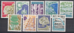 Yugoslavia Republic 1959 Tourism Mi#871-879 Mint Hinged - Ongebruikt