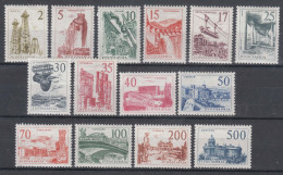 Yugoslavia Republic 1958 Industry And Architecture Set Mi#854-867 Mint Hinged - Unused Stamps