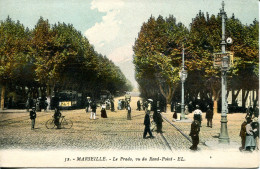 CPA - MARSEILLE - LE PRADO, VU DU ROND-POINT (ETAT PARFAIT) - Castellane, Prado, Menpenti, Rouet