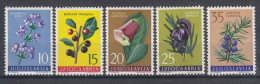 Yugoslavia Republic 1959 Flowers Flora Mint Hinged - Unused Stamps