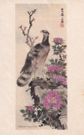 Art Card Falcon Falconry Hawking For Hunting . Japanese Drawing - Ver. Arab. Emirate