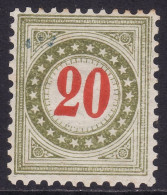 Schweiz: Portomarke SBK-Nr. 19GcN (Rahmen Hellgrünlicholiv, 1903-1905) Ungebraucht * - Taxe