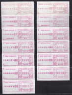 Postkreis XI / Sammlung FraMA - Alle Verschieden - Lugano, Biasca, Ascona, Giubiasco, Losone, Muralto, Viagnello - Postage Meters