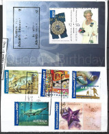 AUSTRALIE. 2023. Nouveaux Timbres Et B-F Oblitérés, Sur Fragment Lettre (faciale $ 8,40) - Lots & Kiloware (mixtures) - Max. 999 Stamps