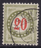 Schweiz: Portomarke SBK-Nr. 19GcN (Rahmen Hellgrünlicholiv, 1903-1905) Gestempelt - Taxe