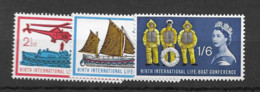 1963 MNH GB, Mi 359-61x Postfris** - Unused Stamps