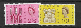 1963 MNH GB, Mi 354-55x Postfris** - Unused Stamps