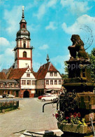 73115216 Erbach Odenwald Rathaus Stadtkirche Erbach Odenwald - Erbach