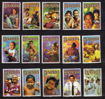 Samoa - 2002 Local Life.FACES OF SAMOA FULL SET OF 15 Stamps. MNH** - Samoa