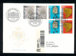 Bundesfeier 1994 - Pro Patria - 8750 Glarus - 01 08 1994 - Bundesfeier 53/2 - Storia Postale