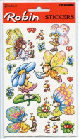 Sous Pochette Célophane Non Ouverte * ROBIN STICKERS Calligraphe * PAPILLONS FLEURS - Dieren