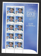 Australia 2004 MNH Australian Gold Medallists Sg 2406 Ian Thorpe Sheetlet - Nuovi