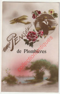 CPA Romantique - Une Pensée De Plombières - Vers Froidthier - Divisée - Circulée - Fleurs Avion Enfant Lac - Blieberg