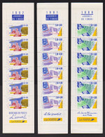 JOURNEE DU TIMBRE   3 CARNETS    BC2640-2689-2744       ANNEES  1990-91-92          SCAN - Stamp Day