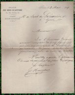 Lot De 2 L.A.S. à Entête De La Société Des Gens De Lettre (1866 Et 1869) - Scrittori