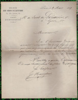 Lot De 2 L.A.S. à Entête De La Société Des Gens De Lettre (1866 Et 1869) - Ecrivains