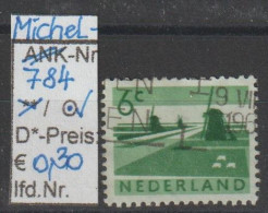 1962 - NIEDERLANDE - FM/DM "Landschaften-Polder.." 6 C Dkl'grün  - O  Gestempelt - S. Scan (784o Nl) - Usados