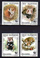 Animaux Rongeurs Bulgarie 1994 (23) Yvert N° 3573 à 3576 Oblitéré Used - Rodents