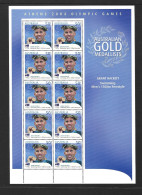 Australia 2004 MNH Australian Gold Medallists Sg 2415 Grant Hackett Sheetlet - Mint Stamps