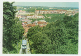 D6721] MONDOVÌ Cuneo FUNICOLARE BREO-PIAZZA E VEDUTA PANORAMICA Viaggiata 1968 - Funicular Railway