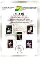 CHIPRE TURCO NORTHERN TURKISH CYPRUS ZYPERN 2008 Permanent Issue Orchids BROCHURE Nº 230 - Other & Unclassified